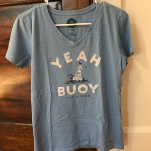 Blue ‘Yeah Buoy’ Life is Good shirt